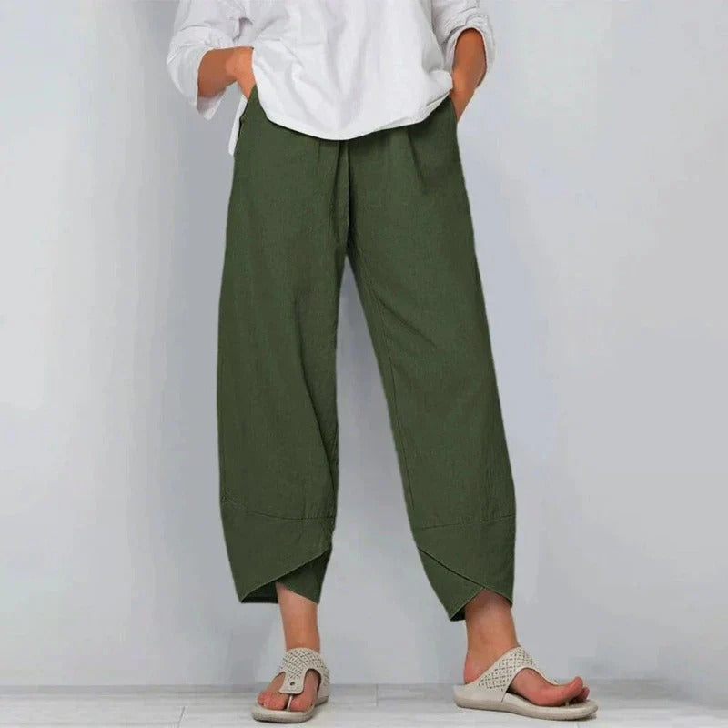 Florence Lake Wide-Leg Chic Breathable Summer Pants