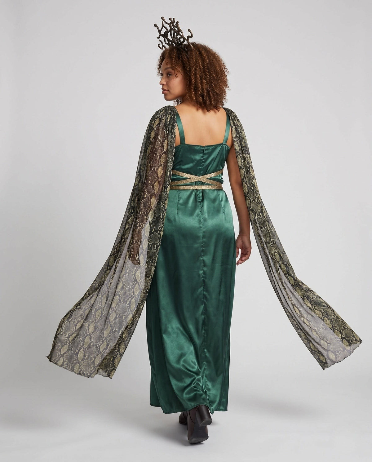 Sybil Caped Medieval Queen Costume Dress_3