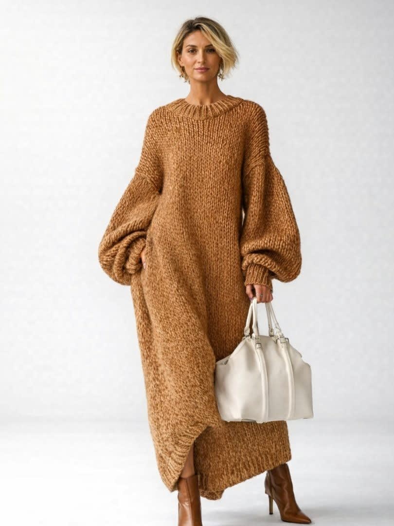 Bridie Knit Oversized Maxi Sweater Dress_7