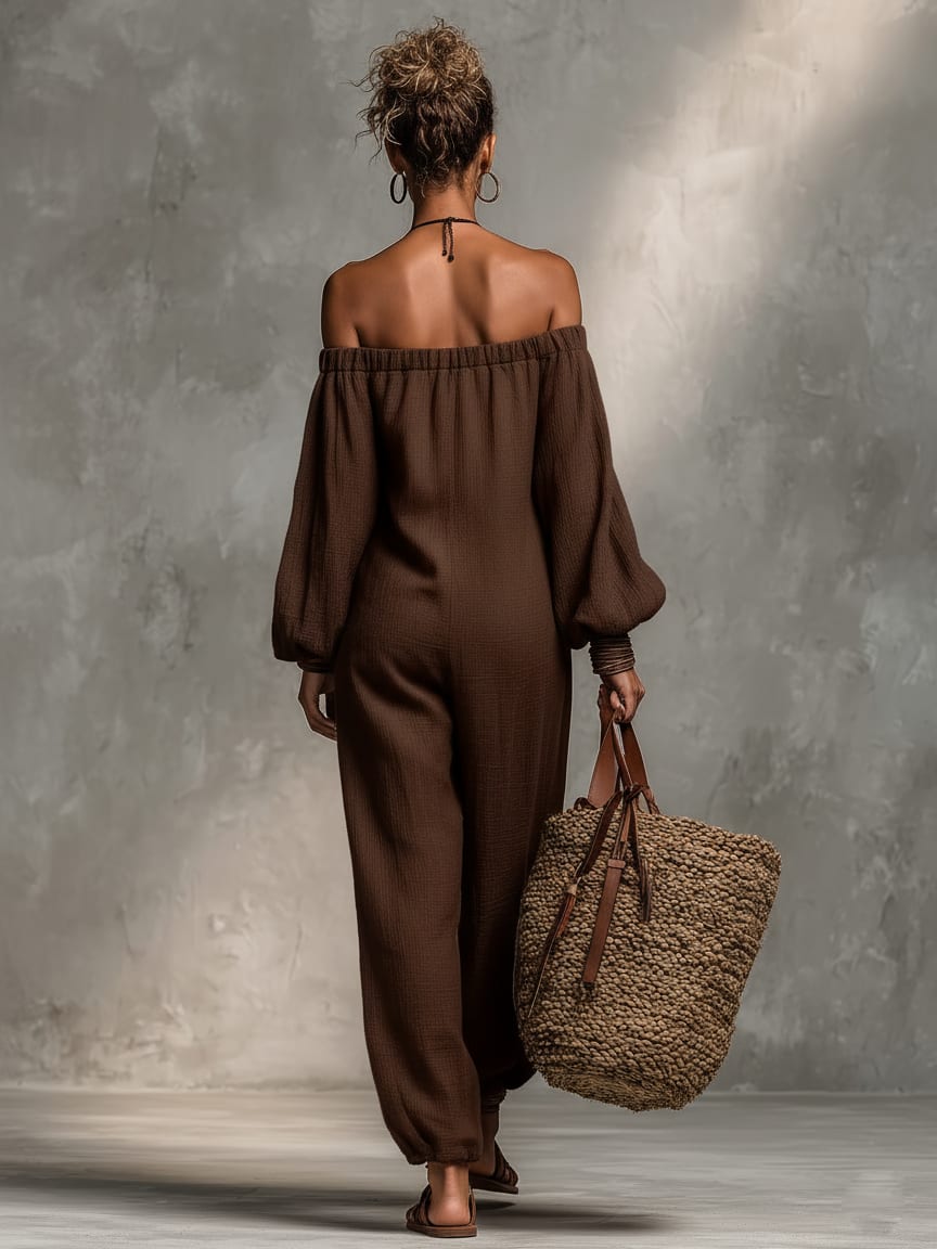 Eliana Off-Shoulder Long Sleeve Harem Jumpsuit_5