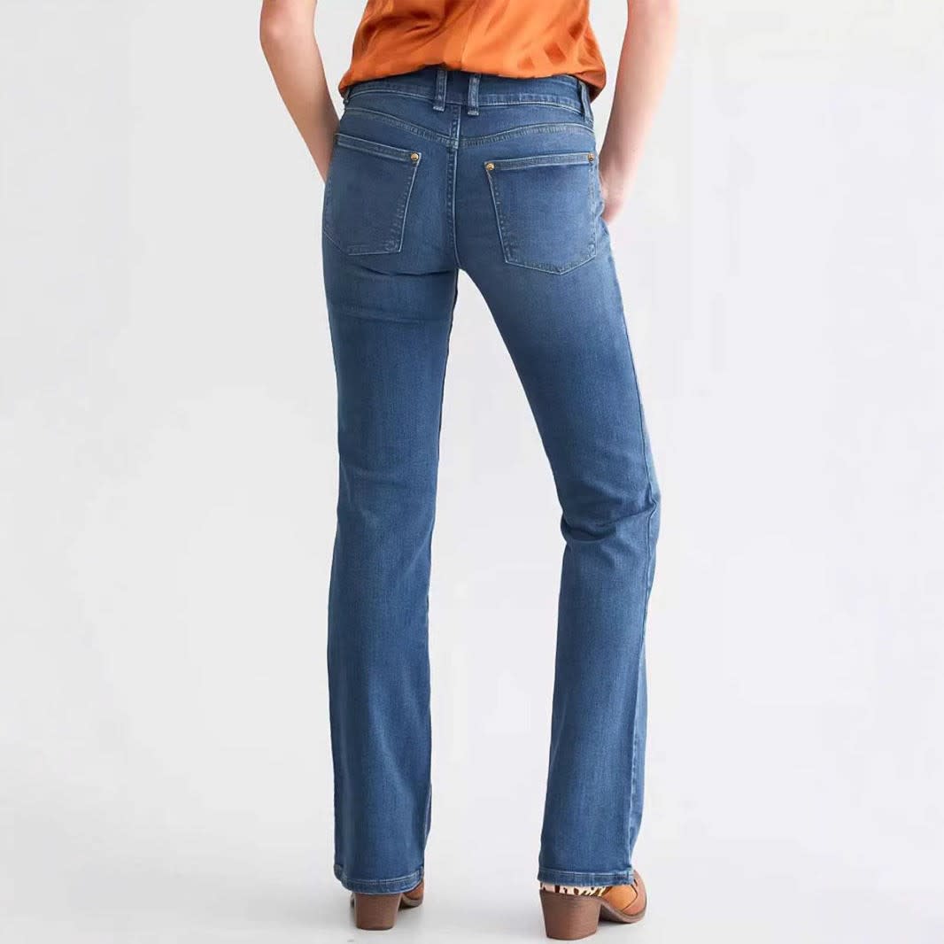 Elodie Mid Rise Stretch Bootcut Jeans_2
