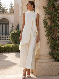 Meinir Tailored Wide-Leg Two-Piece Set
