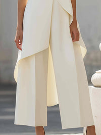 Meinir Tailored Wide-Leg Two-Piece Set