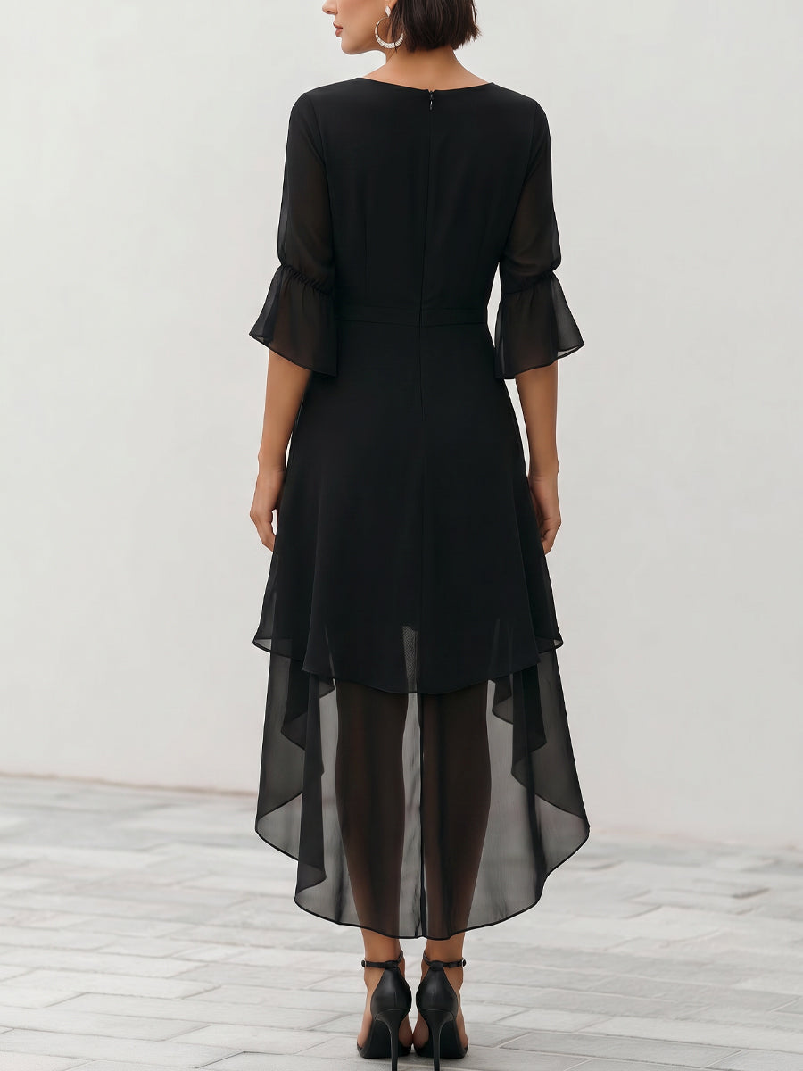 Cadence Layered Chiffon Midi Dress