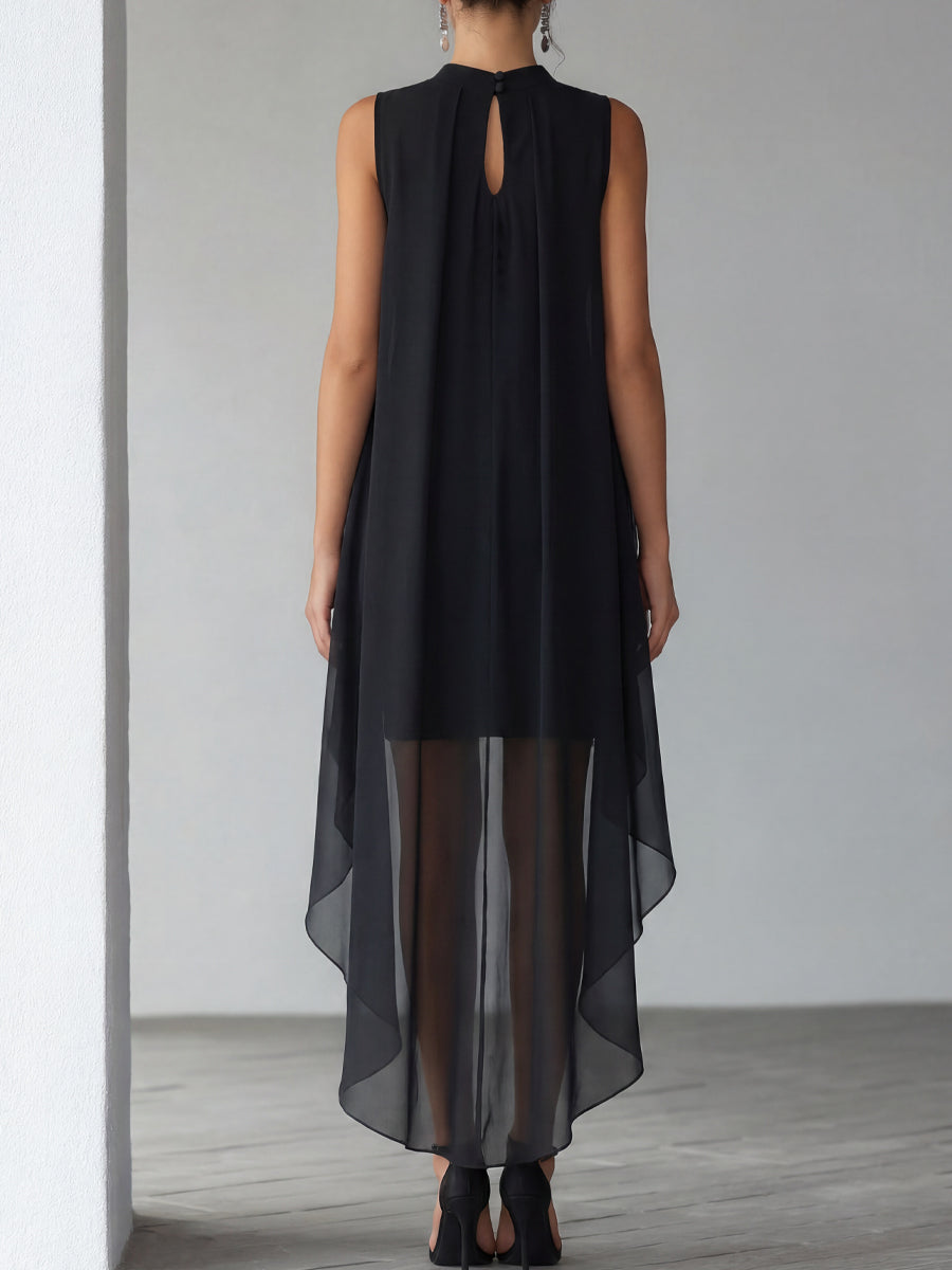 Katriel Chiffon Overlay Cocktail Dress_10