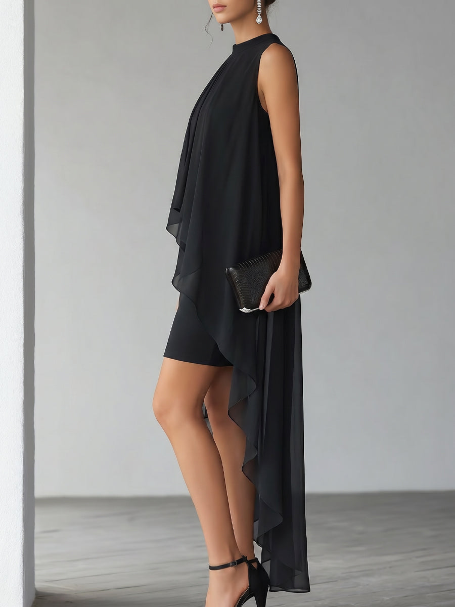 Katriel Chiffon Overlay Cocktail Dress_9