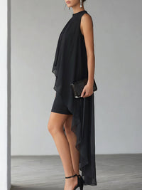 Katriel Chiffon Overlay Cocktail Dress