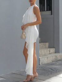 Mariette Ruffle Cocktail Mini Dress