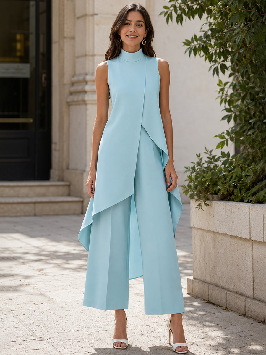 Meinir Tailored Wide-Leg Two-Piece Set