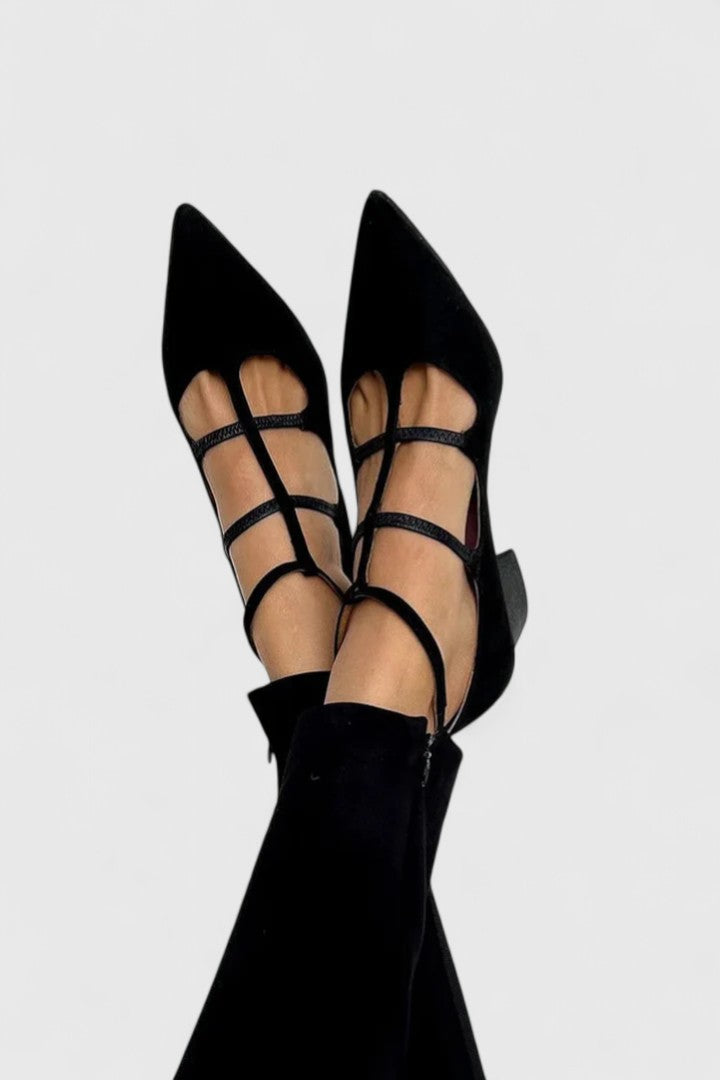 Belphoebe Strappy Pointed Toe Heels
