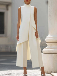 Meinir Tailored Wide-Leg Two-Piece Set