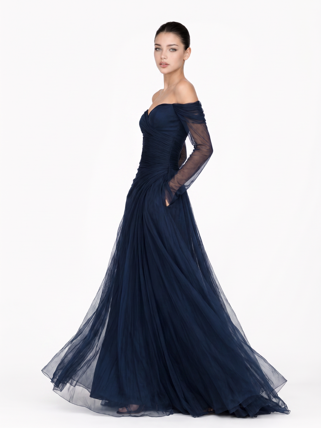 Bettina Off-Shoulder Chiffon Maxi Dress_4