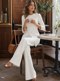 Bellina Tailored Wide Leg Tunic Set