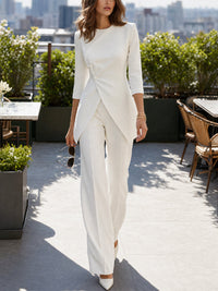 Bellina Tailored Wide Leg Tunic Set