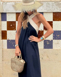 Natalie V-Neck Maxi Dress Crossover Flowy Summer