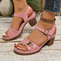 Peyton Cushioned Leather Sandals Eight Colours