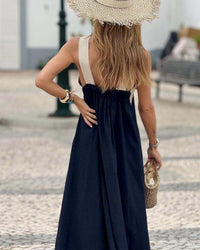 Natalie V-Neck Maxi Dress Crossover Flowy Summer
