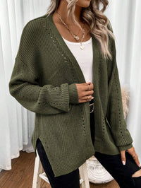 Melisande Oversized Pointelle Knit Cardigan