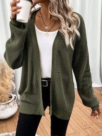 Melisande Oversized Pointelle Knit Cardigan