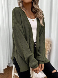 Melisande Oversized Pointelle Knit Cardigan