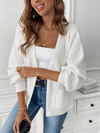 Evadne Open Front Cropped Cardigan