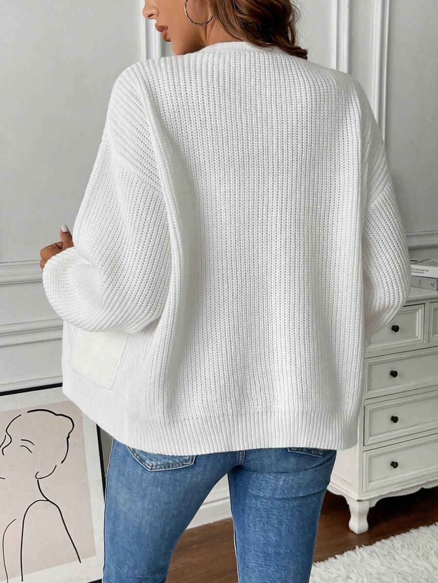 Evadne Open Front Cropped Cardigan
