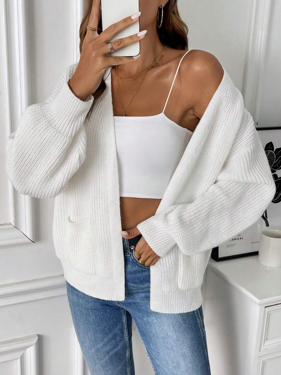 Evadne Open Front Cropped Cardigan