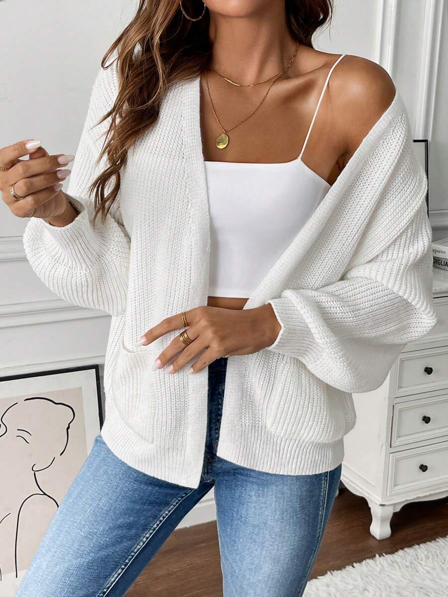Evadne Open Front Cropped Cardigan