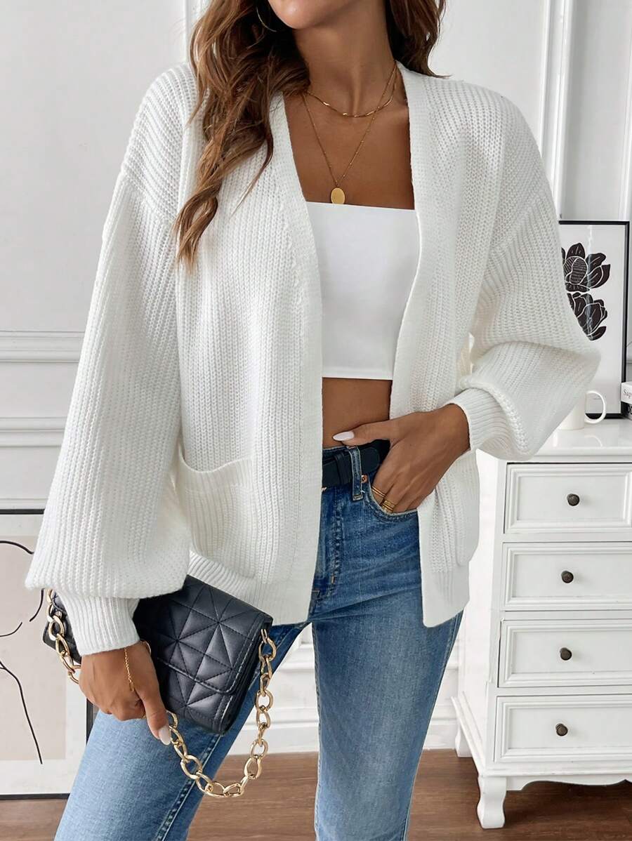 Evadne Open Front Cropped Cardigan_1
