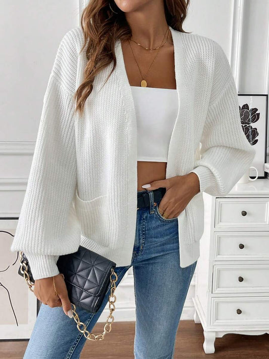 Evadne Open Front Cropped Cardigan_1