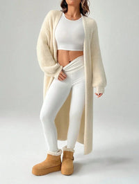 Jehanne Fuzzy Knit Duster Cardigan