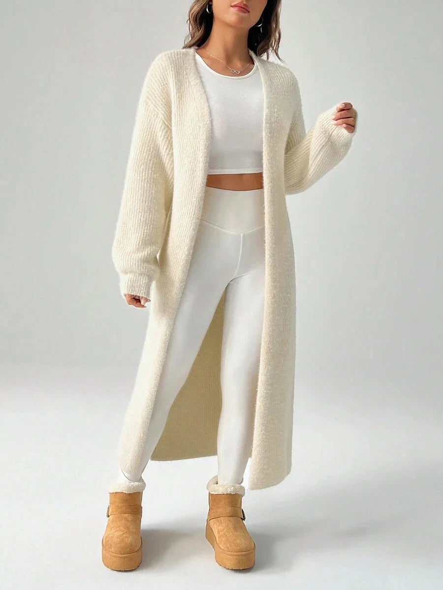 Jehanne Fuzzy Knit Duster Cardigan