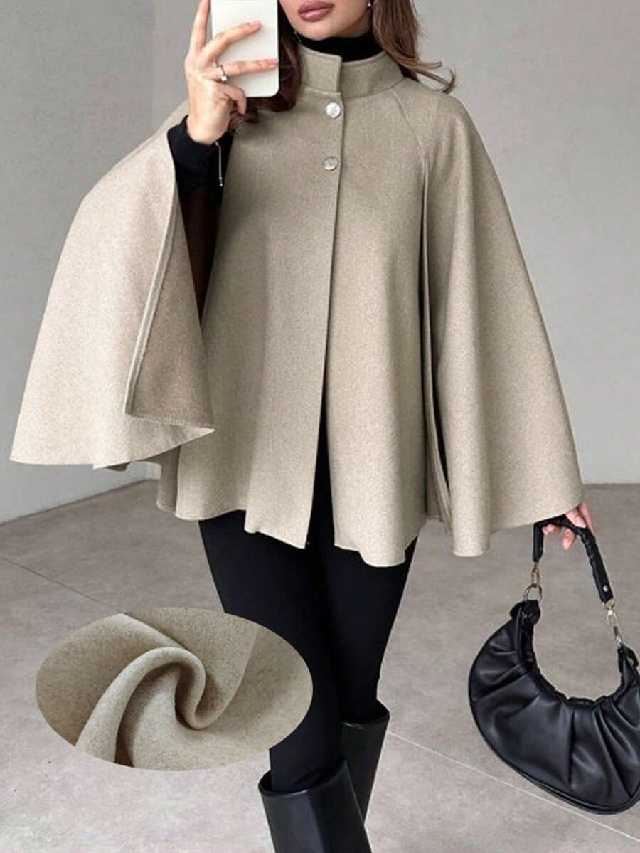 Nolwenn Cape Sleeve Overcoat