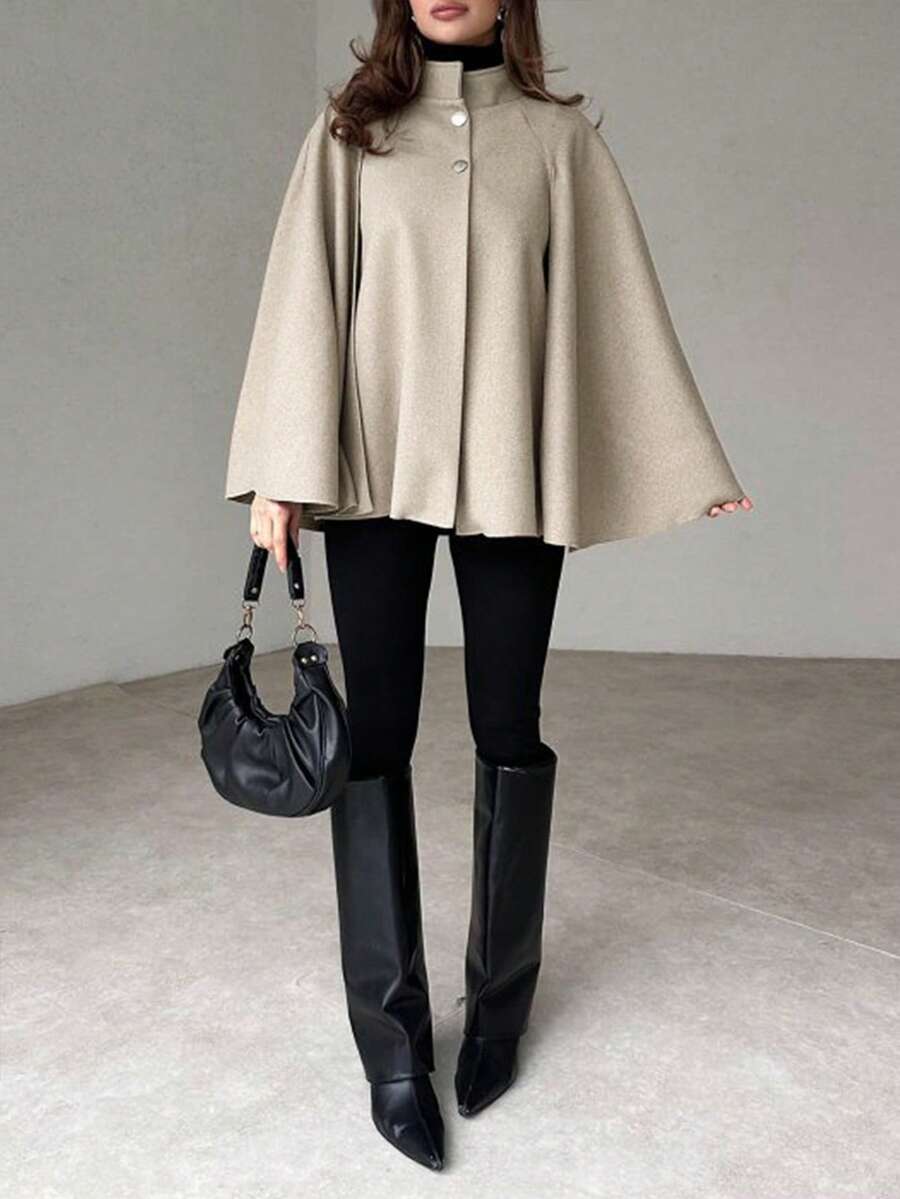 Nolwenn Cape Sleeve Overcoat