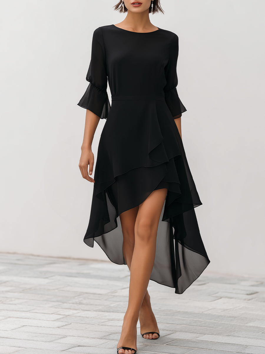 Cadence Layered Chiffon Midi Dress