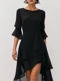 Cadence Layered Chiffon Midi Dress