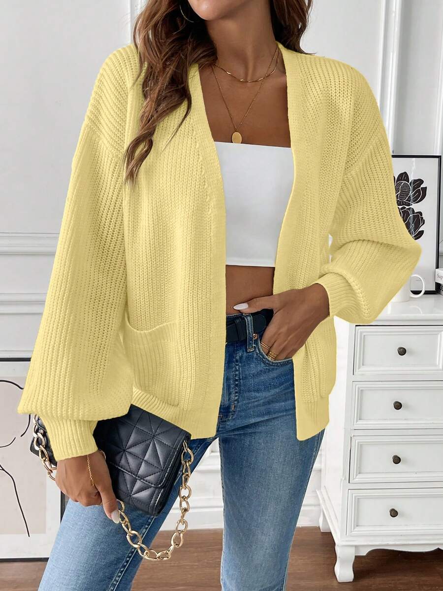 Evadne Open Front Cropped Cardigan