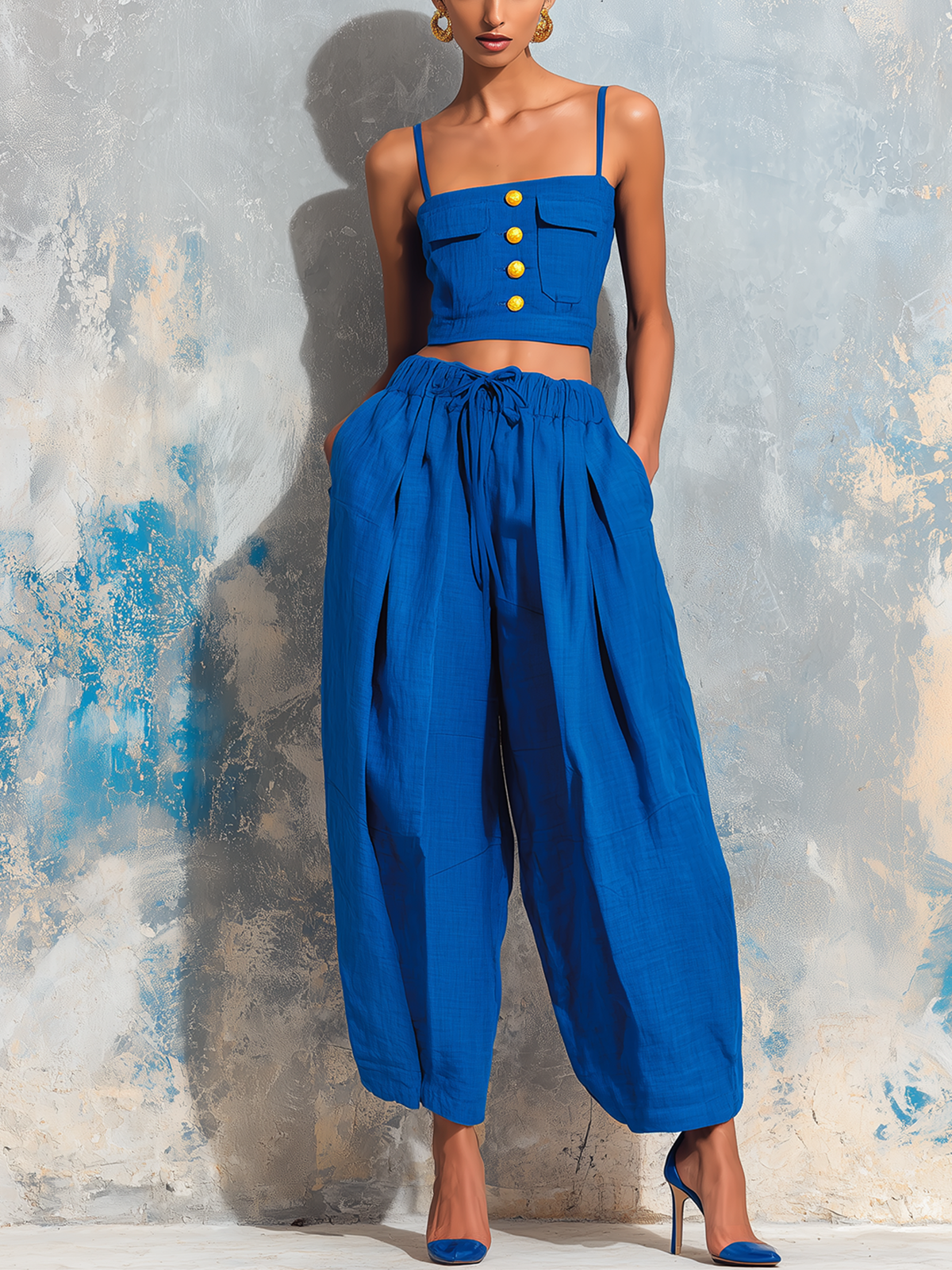 Honora Linen Wide Leg Two-Piece Set_1