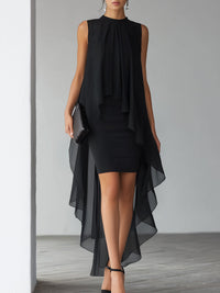 Katriel Chiffon Overlay Cocktail Dress