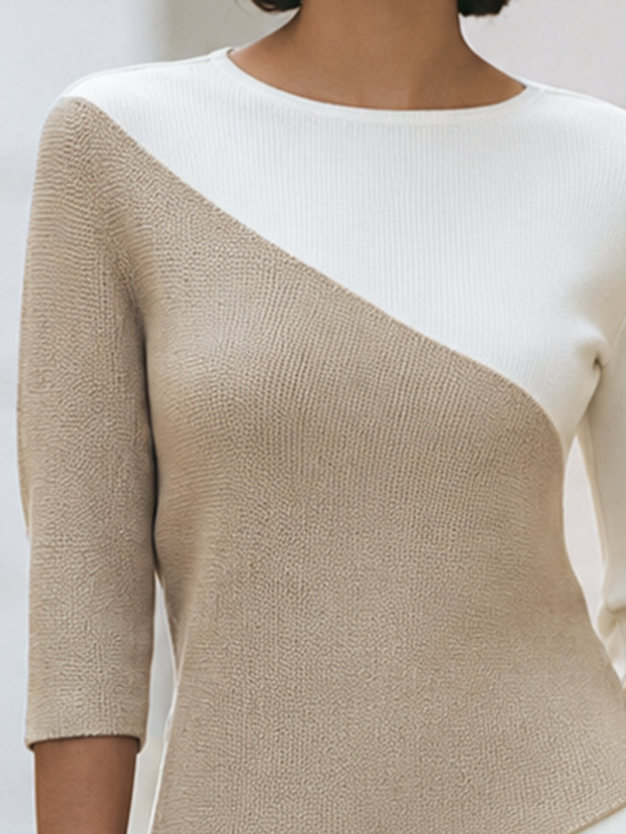 Hollyn Color Block Knit Top