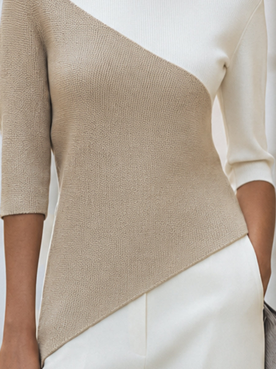 Hollyn Color Block Knit Top