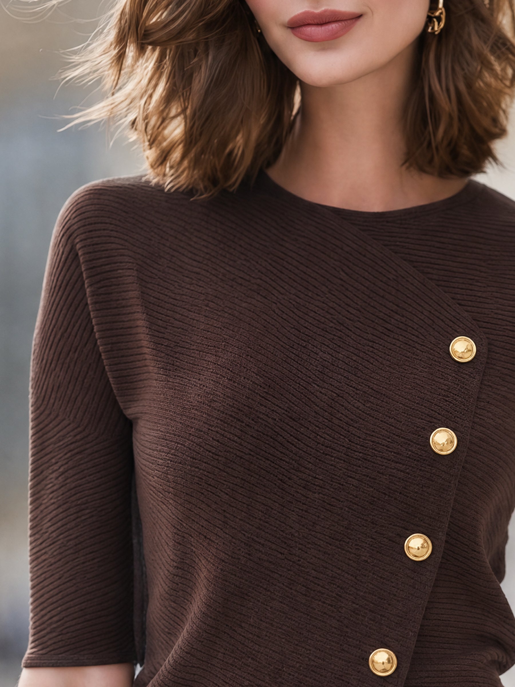 Guinevere Ribbed Knit Top