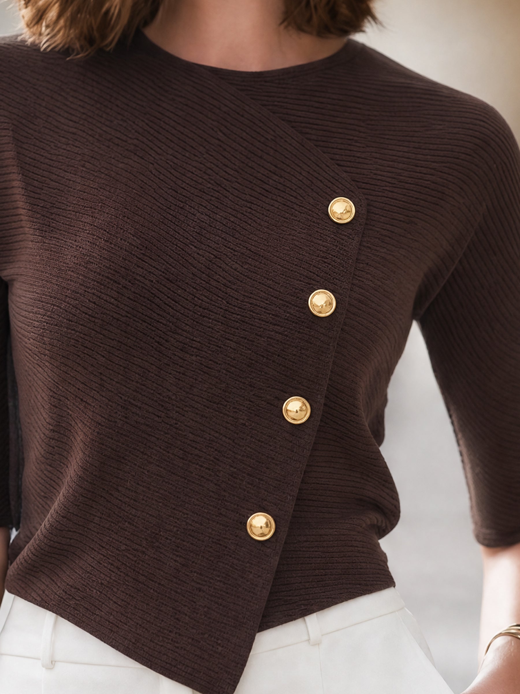 Guinevere Ribbed Knit Top