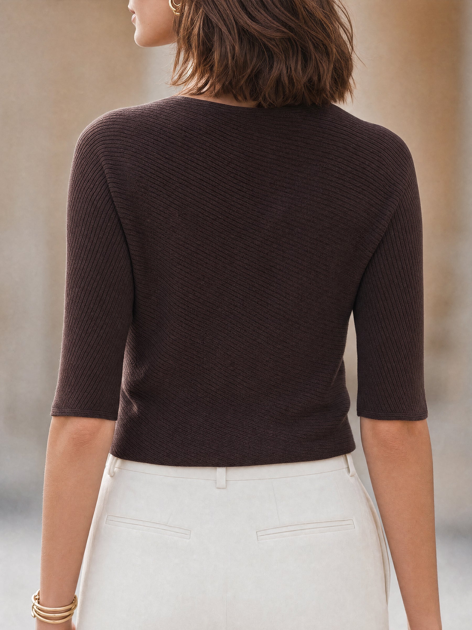 Guinevere Ribbed Knit Top