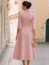 Ghislaine Button Front Midi Dress