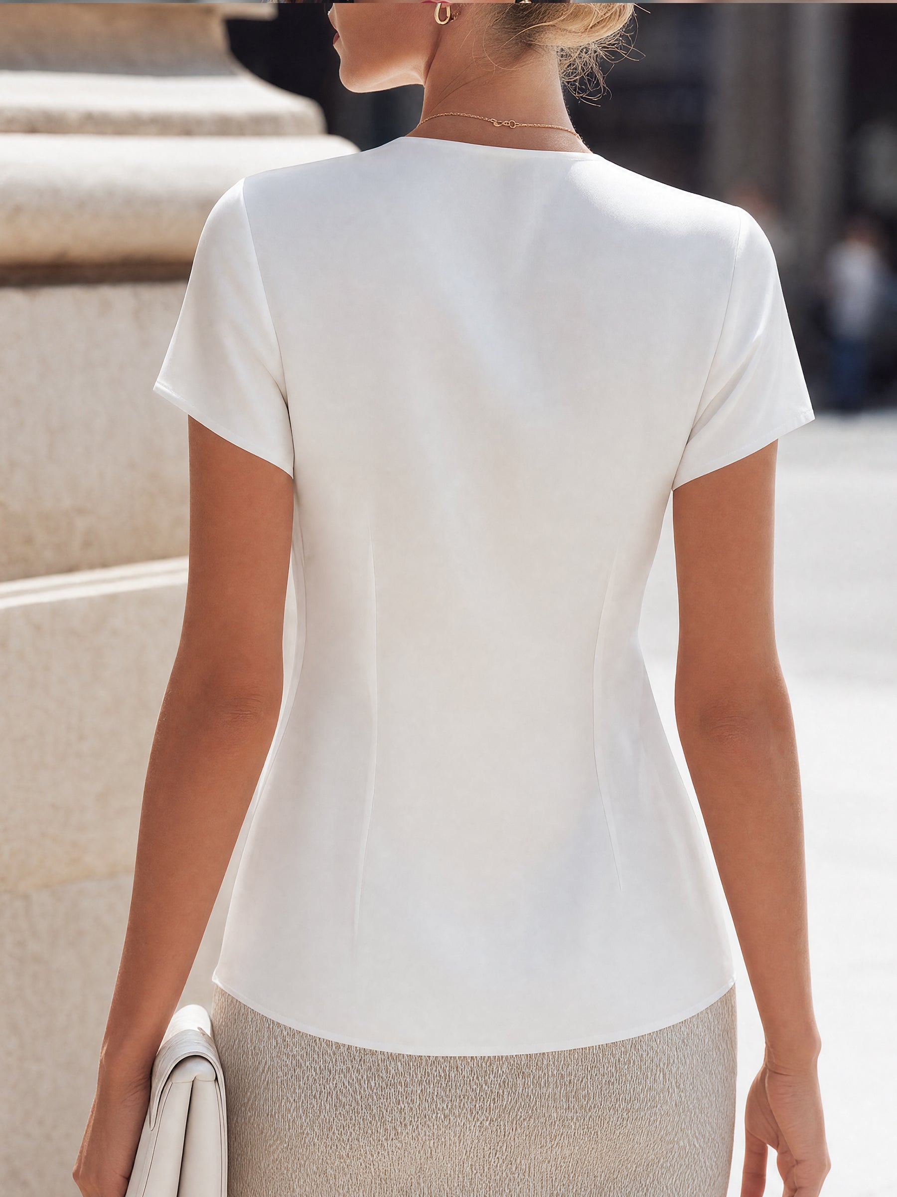 Aveza Wrap V-Neck Top
