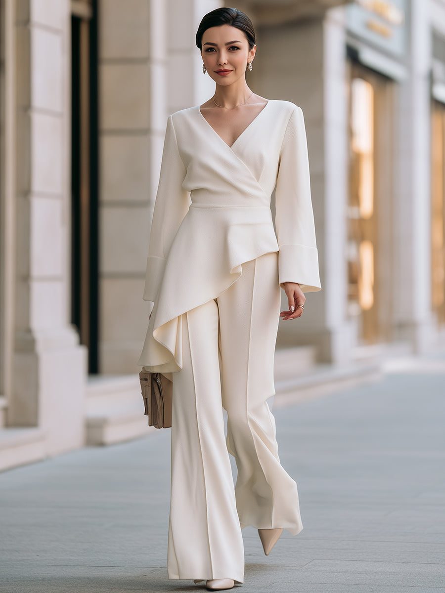 Maelle Wide Leg Knit Two-Piece Set