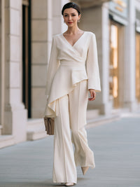 Maelle Wide Leg Knit Two-Piece Set
