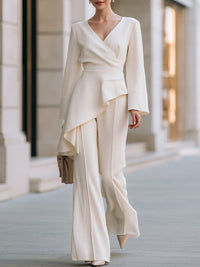 Maelle Wide Leg Knit Two-Piece Set