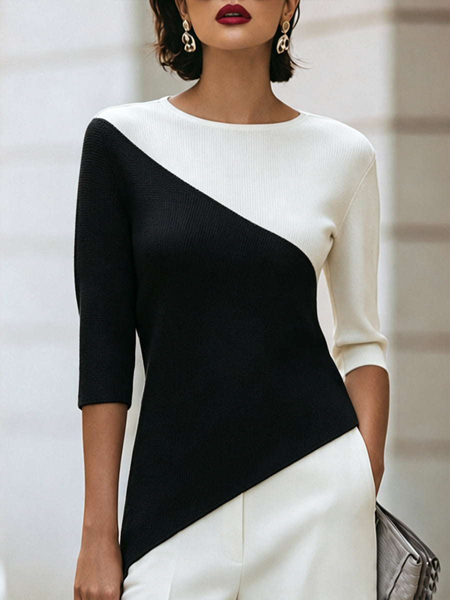Hollyn Color Block Knit Top_5